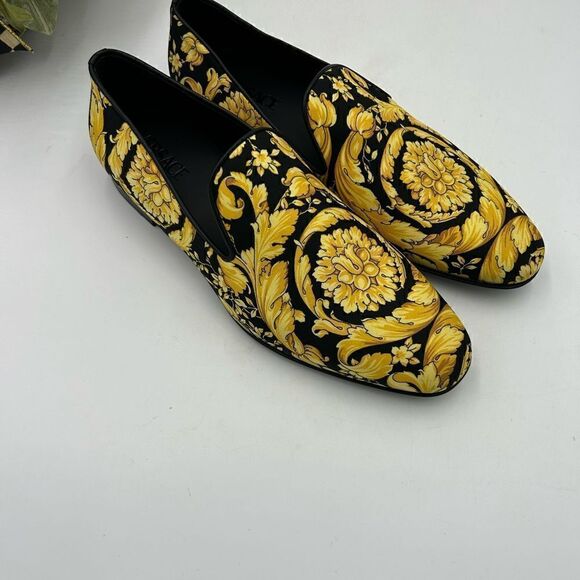 Men’s Versace Barraco satin slippers size 41 made in Italy main image 5